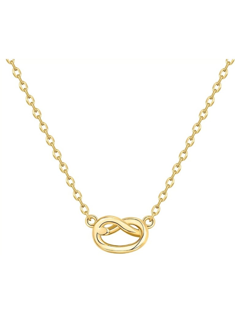 Dainty Gold Infinity Pendant Necklace for Women, 14K Plated Charm Jewelry
